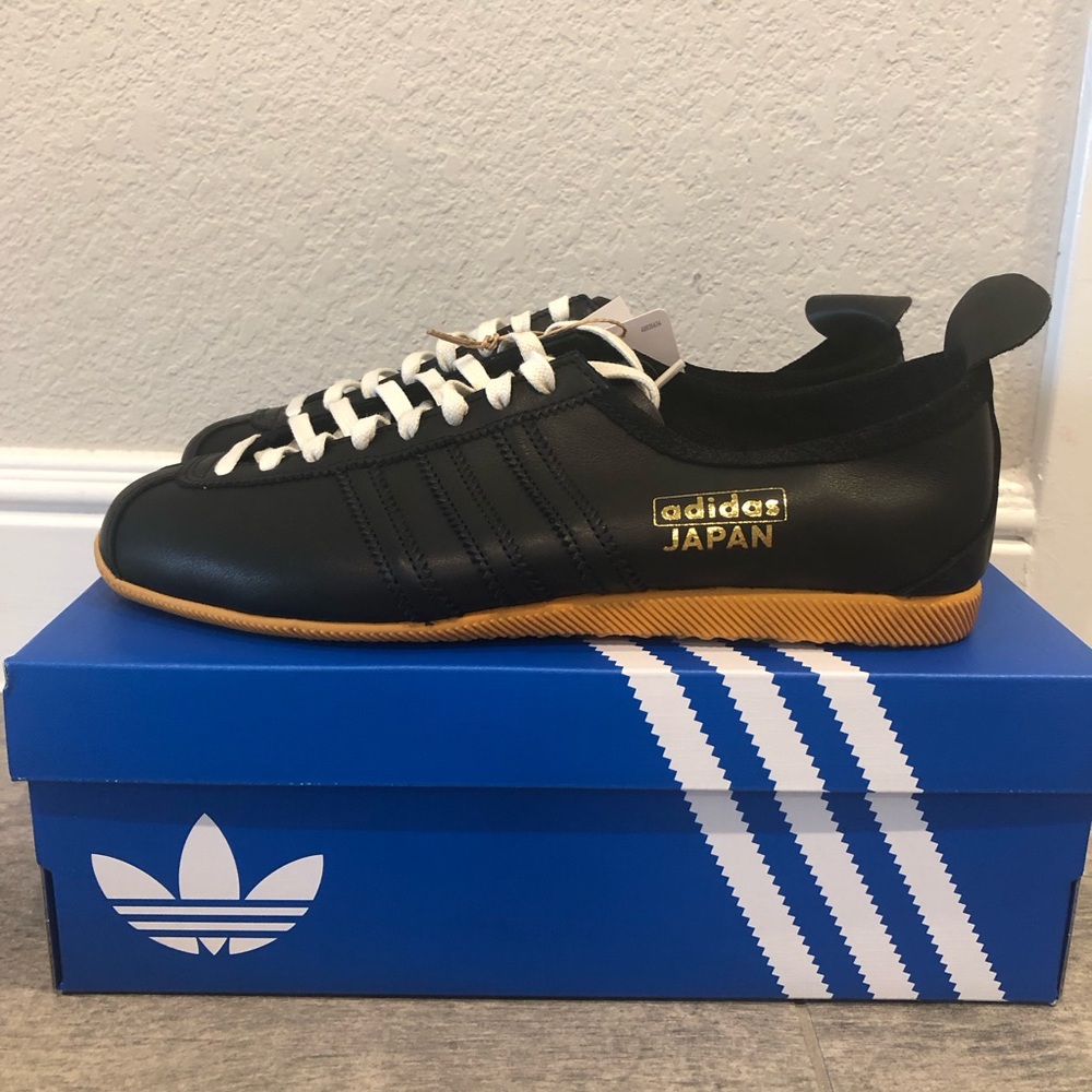 New Adidas Originals  Country Japan Sneakers JS3774 Black Mens Shoes Size 9 - Picture 3 of 8
